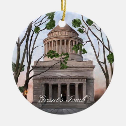 Grant's Tomb Keramisch Ornament (Voorkant)