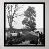 Grant's Wilderness Campaign Wagon Train 1864 Poster (Voorkant)