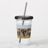 Grant's Zebra Acryl Drinkbeker (Achterkant)