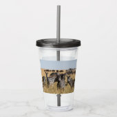 Grant's Zebra Acryl Drinkbeker (Voorkant)