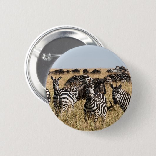Grant's Zebra Button (Voorkant /achterkant)