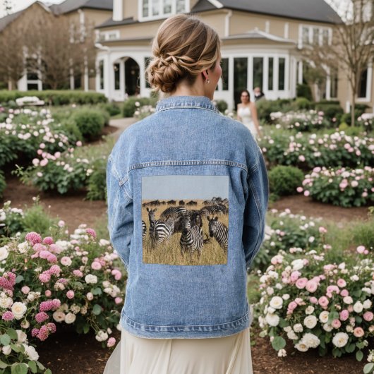 Grant's Zebra Denim Jacket (Huwelijk Achterkant)