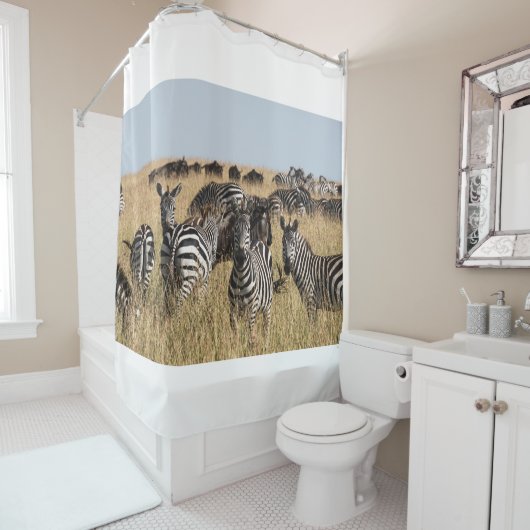 Grant's Zebra Douchegordijn (In situ)