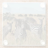 Grant's Zebra Glazen Onderzetter (Achterkant)