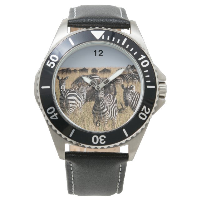 Grant's Zebra Horloge (Voorkant)