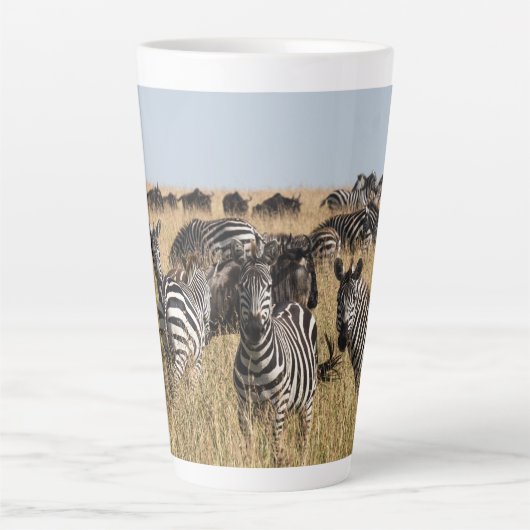Grant's Zebra Latte Mok (Voorkant)