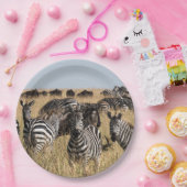 Grant's Zebra Papieren Bordje (Feest)