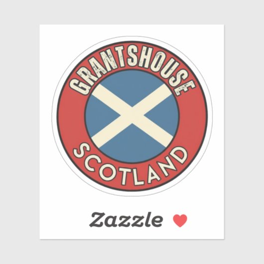 Grantshouse, Scotland Sticker (Vel)