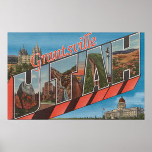 Grantsville, Utah - Grote letterscènes Poster