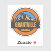 Grantville, Kansas Sticker (Vel)