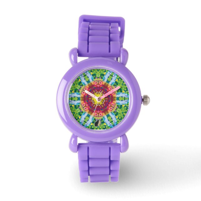 Granulair Kaleidoscope Horloge (Voorkant)