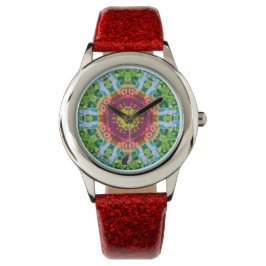 Granulair Kaleidoscope Horloge