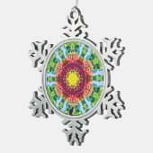 Granulair Kaleidoscope Snowflake Ornament (Rechts)