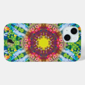 Granulaire Kaleidoscoop iPhone Hoes (Achterkant (horizontaal))