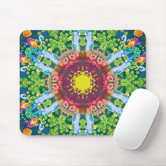 Granulaire Kaleidoscoop Muismat (Met muis)