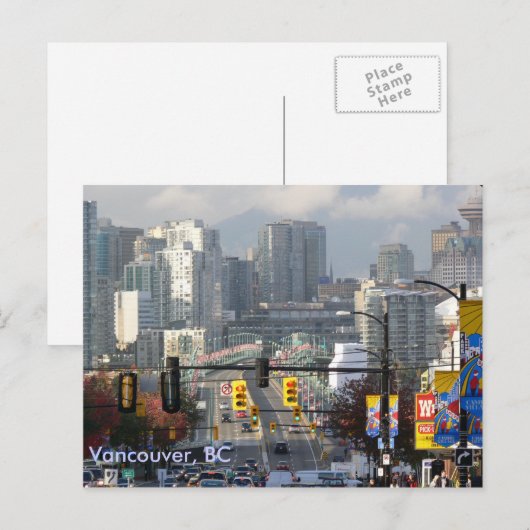 Granville Bridge, Vancouver, BC Briefkaart (Voorkant / Achterkant)