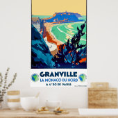 Granville, Frankrijk, Monaco van het noorden,  Poster (Keuken)