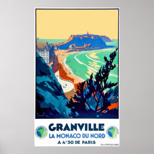 Granville,Frankrijk, Monegasken van het noorden, v Poster