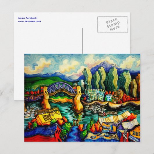 Granville Island Briefkaart (Voorkant / Achterkant)