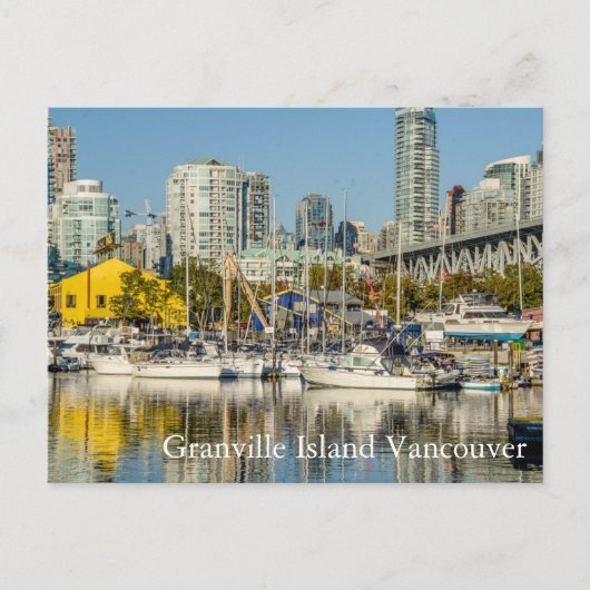 Granville Island Vancouver BC Briefkaart (Voorkant)