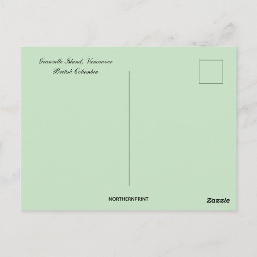 Granville Island Vancouver British Columbia Canada Briefkaart (Achterkant)