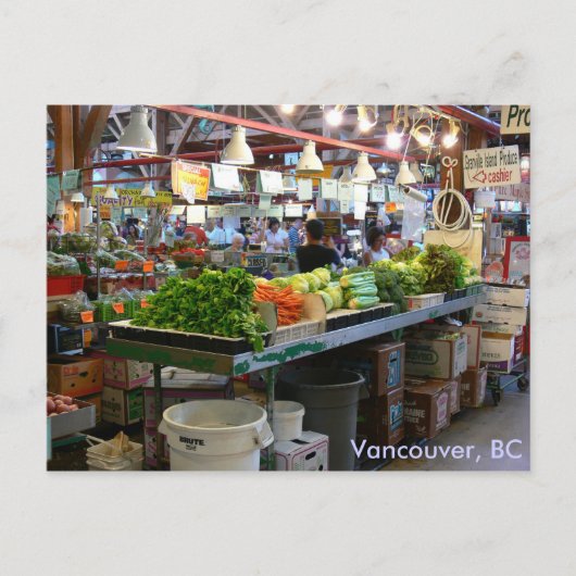 Granville Market - Vancouver, BC Briefkaart (Voorkant)