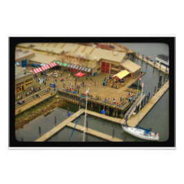 Granville markt miniatuur foto afdruk