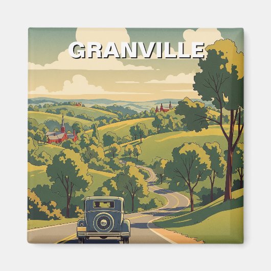 Granville Ohio Reizen Magneet (Voorkant)