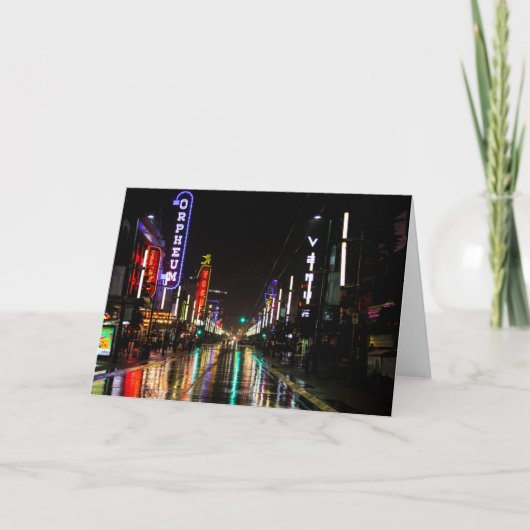 Granville Street, Vancouver, Canada Kaart (Voorkant)