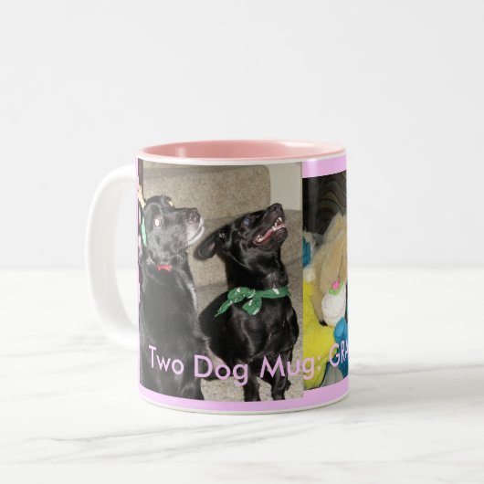 GRAP 2010 roze Tweekleurige Koffiemok (Voorkant links)