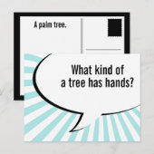 grap flora palmboom briefkaart (Voorkant / Achterkant)