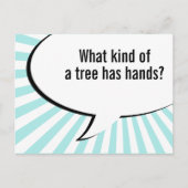 grap flora palmboom briefkaart (Voorkant)