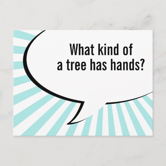 grap flora palmboom briefkaart (Voorkant)