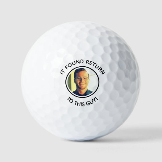 grap grappig Custom papa foto golfbal Golfballen (Voorkant)