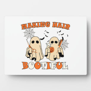 Grap Haar Grappige Geest Kapsalon Halloween  Fotoplaat