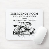 grap in de noodzaal muismat (Met muis)