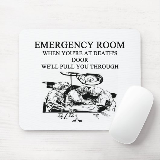 grap in de noodzaal muismat (Met muis)