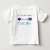 Grap niet met de stier Peuter Witte T-shirt (Achterkant)