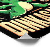 Grap niet met dinkasaurus pickleball  poster (Hoek)