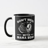 Grap niet met Mama Beer Moederdag Moeder Cool Mok (Links)
