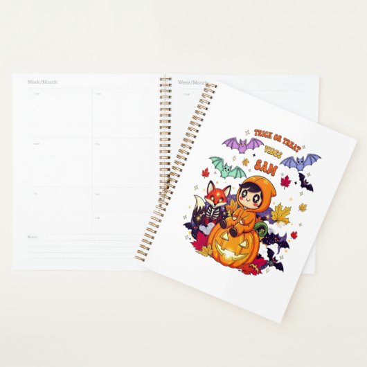 Grap of Zoet Schattig Halloween Planner (Display)