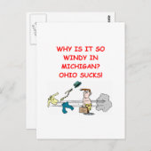 grap ohio michigan briefkaart (Voorkant / Achterkant)