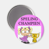 grap over spellingkampioen magneet (Voorkant / Achterkant)