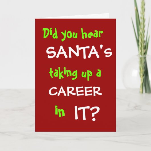 Grap van de Gegevensverwerking van de Kerstkaart Feestdagen Kaart (Voorkant)