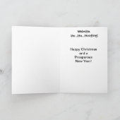 Grap van de Gegevensverwerking van de Kerstkaart Feestdagen Kaart (Binnen)