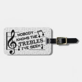 Grap | van de Leraar van de muziek Grappige Bagagelabel (Voorkant horizontaal)