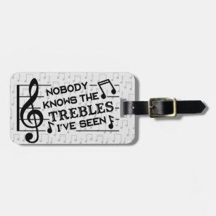 Grap   van de Leraar van de muziek Grappige Bagagelabel