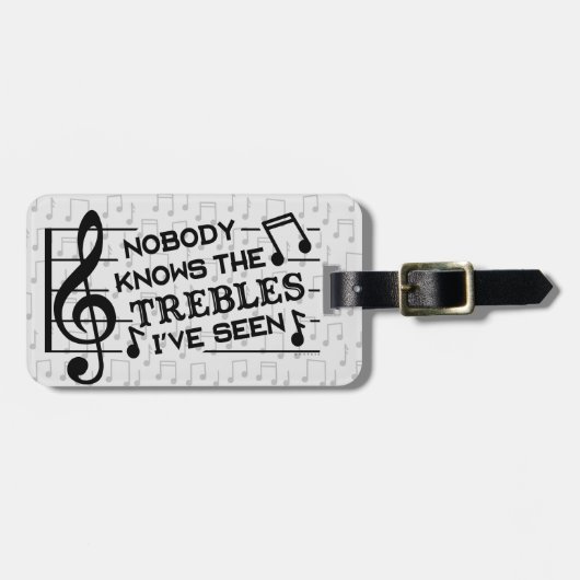 Grap | van de Leraar van de muziek Grappige Bagagelabel (Voorkant horizontaal)