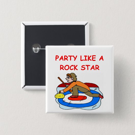 grap vierkante button 5,1 cm (Voorkant /achterkant)