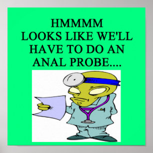 grap voor buitenaardse arts poster